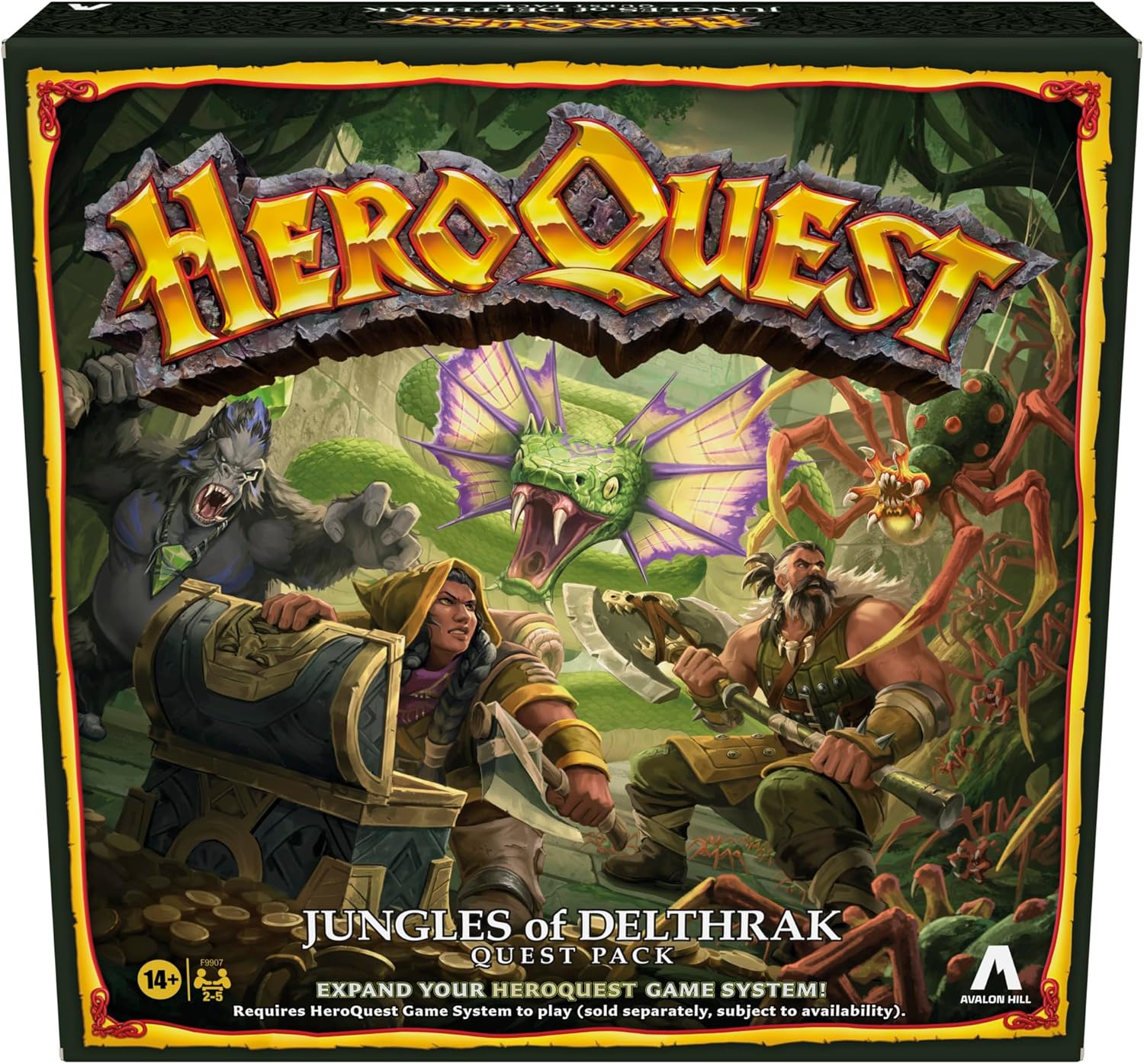 Avalon Hill HeroQuest Jungles of Delthrak Quest Pack, Requires